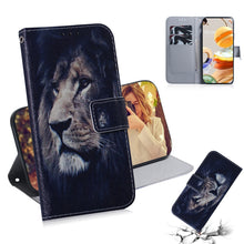 Load image into Gallery viewer, Coloured Drawing Horizontal Flip Leather Case, with Holder &amp; Card Slots &amp; Wallet, For LG K51S, For LG K61, For Xiaomi Redmi 9A, For Xiaomi Redmi 9C