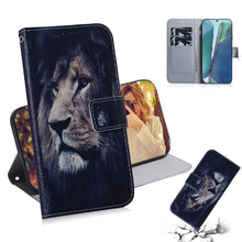 Load image into Gallery viewer, Coloured Drawing Horizontal Flip Leather Case, with Holder &amp; Card Slots &amp; Wallet