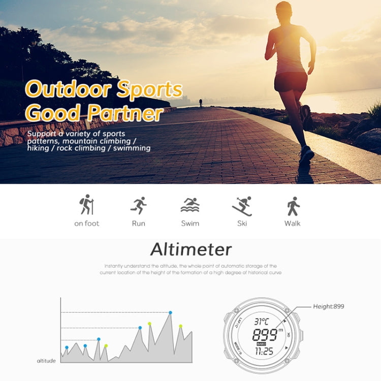 SPOVAN Bravo II Multifunctional Outdoor Sports Compass Watch