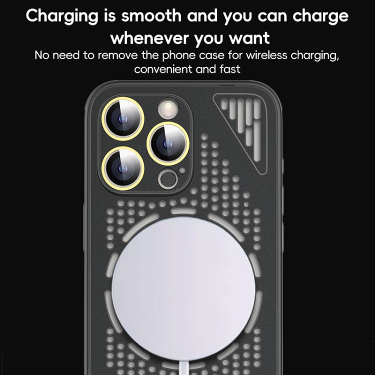 Hollow Cooling MagSafe Shockproof Phone Case, For iPhone 13 Pro Max, For iPhone 13 Pro, For iPhone 13, For iPhone 12, For iPhone 12 Pro Max, For iPhone 12 Pro