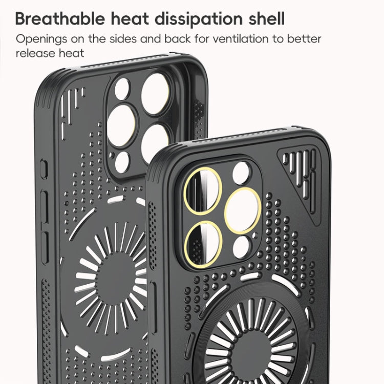 Hollow Cooling MagSafe Shockproof Phone Case, For iPhone 13 Pro Max, For iPhone 13 Pro, For iPhone 13, For iPhone 12, For iPhone 12 Pro Max, For iPhone 12 Pro