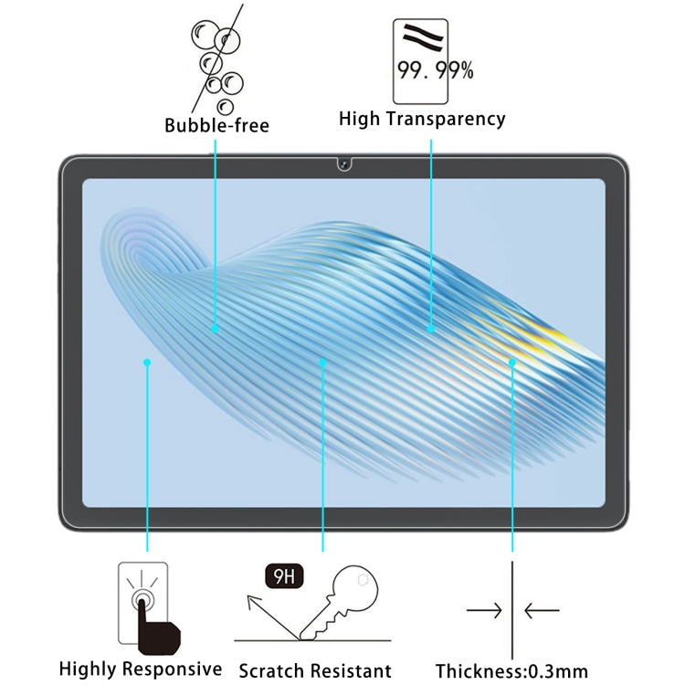 9H 0.3mm Explosion-proof Tempered Glass Film, For Cubot Tab 20 10.1, For Cubot Tab 50 10.4, For Cubot Tab 60 10.1, For Cubot Tab 65 10.1 inch, For Cubot Tab 70 11 inch, For Cubot Tab Kingkong2 11 inch