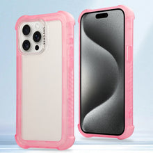 Load image into Gallery viewer, Transparent Matte TPU Hybrid PC 3-in-1 Phone Case, For iPhone 16 Pro Max, For iPhone 16 Pro, For iPhone 16 Plus, For iPhone 16, For iPhone 15 Pro Max, For iPhone 15 Pro, For iPhone 15 Plus, For iPhone 15