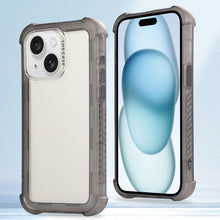 Load image into Gallery viewer, Transparent Matte TPU Hybrid PC 3-in-1 Phone Case, For iPhone 16 Pro Max, For iPhone 16 Pro, For iPhone 16 Plus, For iPhone 16, For iPhone 15 Pro Max, For iPhone 15 Pro, For iPhone 15 Plus, For iPhone 15