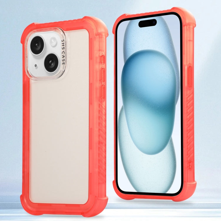 Transparent Matte TPU Hybrid PC 3-in-1 Phone Case, For iPhone 16 Pro Max, For iPhone 16 Pro, For iPhone 16 Plus, For iPhone 16, For iPhone 15 Pro Max, For iPhone 15 Pro, For iPhone 15 Plus, For iPhone 15