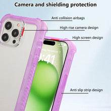 Load image into Gallery viewer, Transparent Matte TPU Hybrid PC 3-in-1 Phone Case, For iPhone 14 Plus, For iPhone 14, For iPhone 14 Pro, For iPhone 14 Pro Max, For iPhone 13