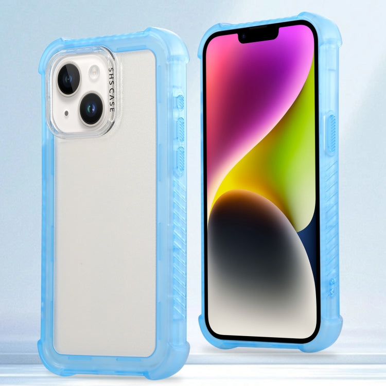 Transparent Matte TPU Hybrid PC 3-in-1 Phone Case, For iPhone 14 Plus, For iPhone 14, For iPhone 14 Pro, For iPhone 14 Pro Max, For iPhone 13
