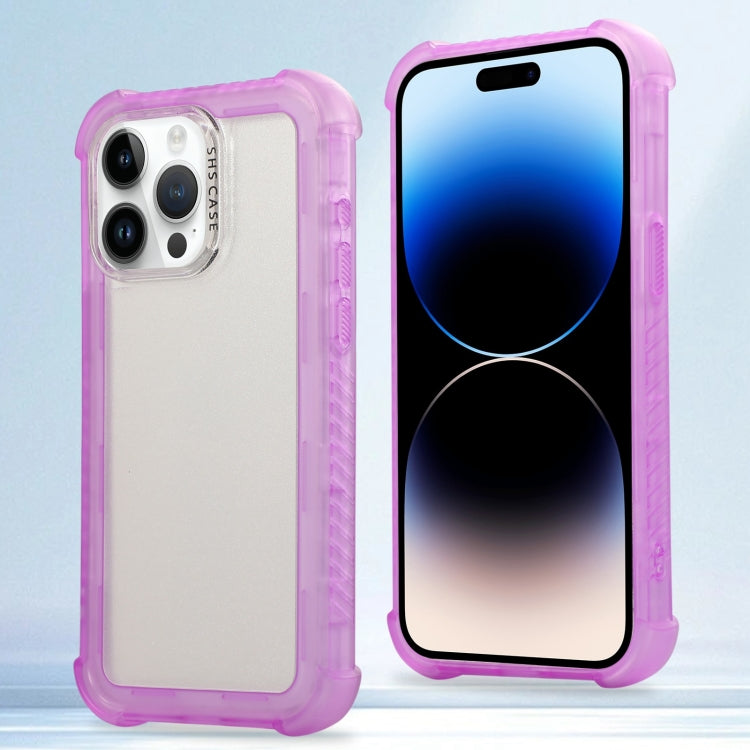 Transparent Matte TPU Hybrid PC 3-in-1 Phone Case, For iPhone 14 Plus, For iPhone 14, For iPhone 14 Pro, For iPhone 14 Pro Max, For iPhone 13