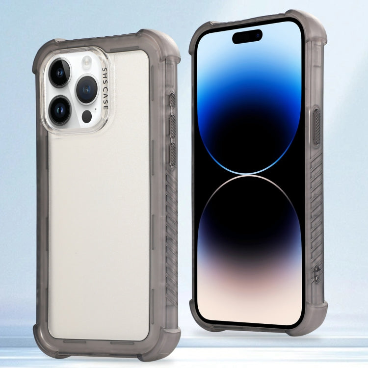 Transparent Matte TPU Hybrid PC 3-in-1 Phone Case, For iPhone 14 Plus, For iPhone 14, For iPhone 14 Pro, For iPhone 14 Pro Max, For iPhone 13