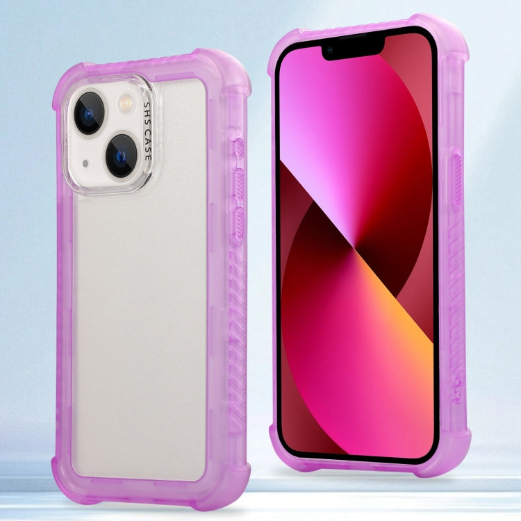 Transparent Matte TPU Hybrid PC 3-in-1 Phone Case, For iPhone 14 Plus, For iPhone 14, For iPhone 14 Pro, For iPhone 14 Pro Max, For iPhone 13