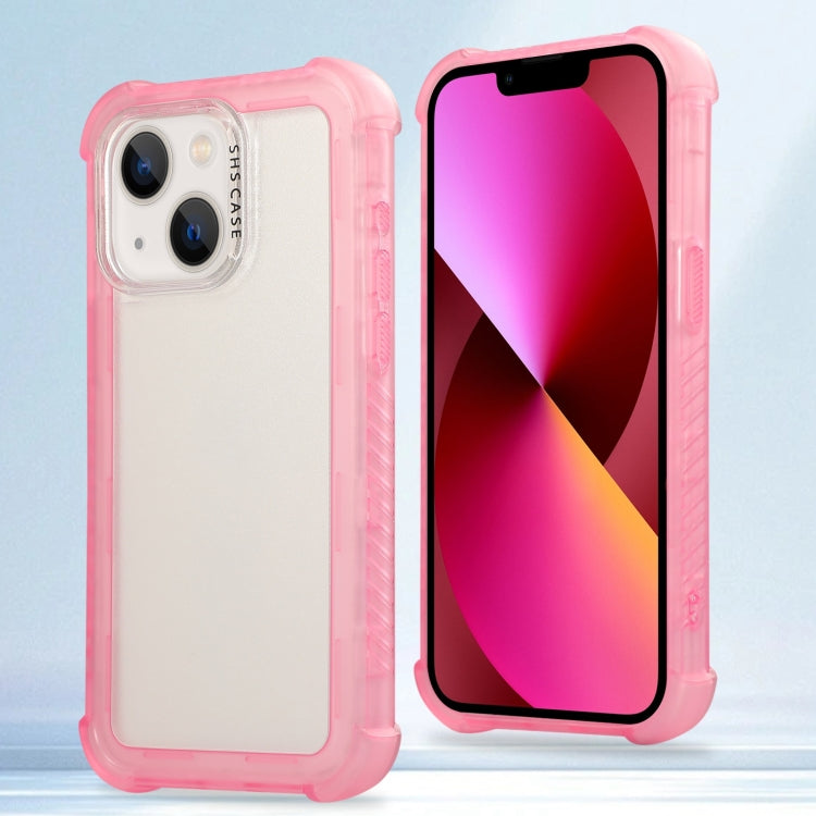 Transparent Matte TPU Hybrid PC 3-in-1 Phone Case, For iPhone 14 Plus, For iPhone 14, For iPhone 14 Pro, For iPhone 14 Pro Max, For iPhone 13