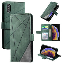 Load image into Gallery viewer, Skin Feel Splicing Horizontal Flip Leather Case with Holder &amp; Card Slots &amp; Wallet &amp; Photo Frame, For iPhone 12 Pro Max, For iPhone 12 / 12 Pro, For iPhone 12 mini, For iPhone XR, For iPhone XS Max