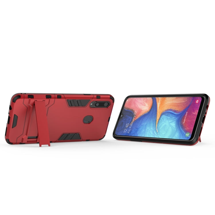 For Samsung Galaxy A20s PC + TPU Shockproof Case with Holder