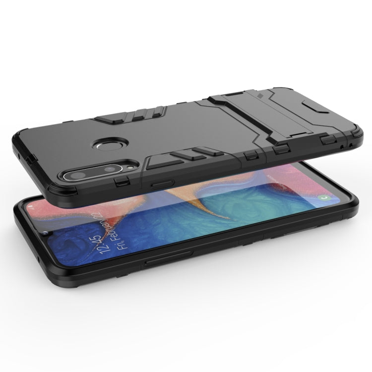 For Samsung Galaxy A20s PC + TPU Shockproof Case with Holder