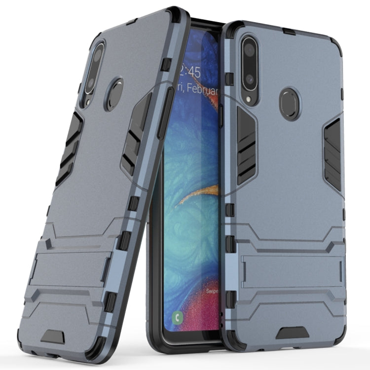 For Samsung Galaxy A20s PC + TPU Shockproof Case with Holder