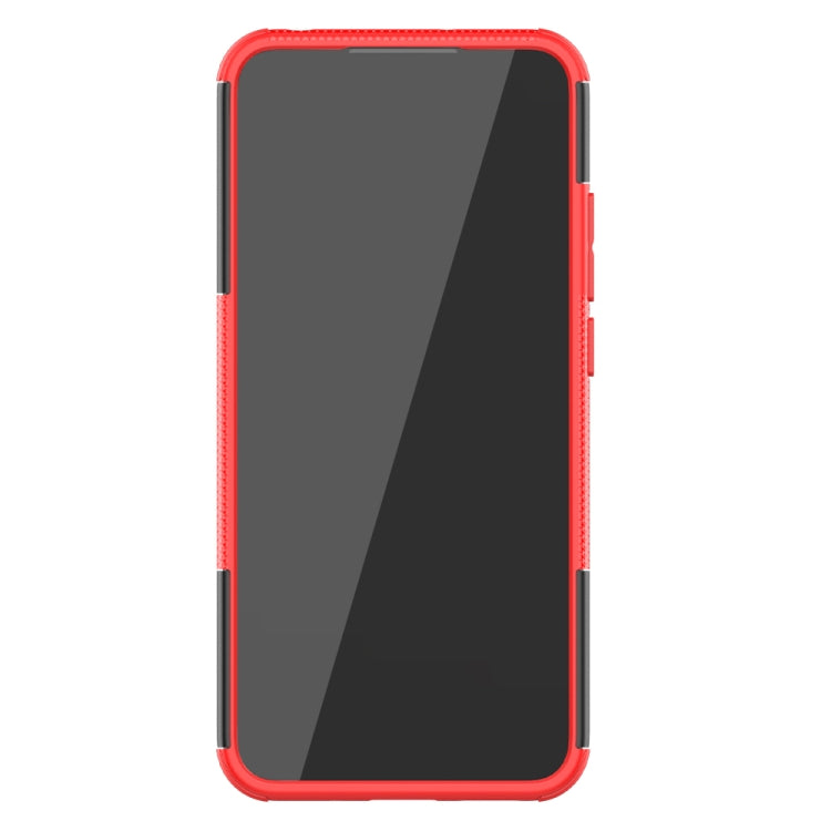 Tire Texture Shockproof TPU + PC Protective Case with Holder, For Xiaomi Redmi 9C