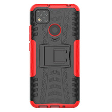 Load image into Gallery viewer, Tire Texture Shockproof TPU + PC Protective Case with Holder, For Xiaomi Redmi 9C