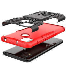 Load image into Gallery viewer, Tire Texture Shockproof TPU + PC Protective Case with Holder, For Xiaomi Redmi 9C