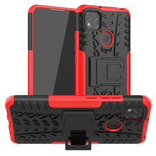 Load image into Gallery viewer, Tire Texture Shockproof TPU + PC Protective Case with Holder, For Xiaomi Redmi 9C
