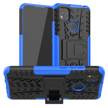 Load image into Gallery viewer, Tire Texture Shockproof TPU + PC Protective Case with Holder, For Xiaomi Redmi 9C