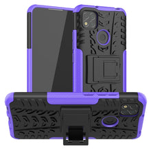 Load image into Gallery viewer, Tire Texture Shockproof TPU + PC Protective Case with Holder, For Xiaomi Redmi 9C