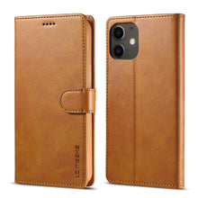 Load image into Gallery viewer, LC.IMEEKE Calf Texture Horizontal Flip Leather Case with Holder &amp; Card Slots &amp; Wallet, For Xiaomi Redmi 9A, For iPhone 12 mini, For iPhone 12 / 12 Pro, For iPhone 12 Pro Max