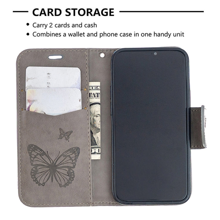 Embossing Two Butterflies Pattern Horizontal Flip PU Leather Case with Holder & Card Slot & Wallet & Lanyard, For iPhone 12 mini, For iPhone 12 / 12 Pro, For iPhone 12 Pro Max, For Samsung Galaxy Note20, For Samsung Galaxy Note20 Ultra