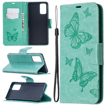 Load image into Gallery viewer, Embossing Two Butterflies Pattern Horizontal Flip PU Leather Case with Holder &amp; Card Slot &amp; Wallet &amp; Lanyard, For iPhone 12 mini, For iPhone 12 / 12 Pro, For iPhone 12 Pro Max, For Samsung Galaxy Note20, For Samsung Galaxy Note20 Ultra