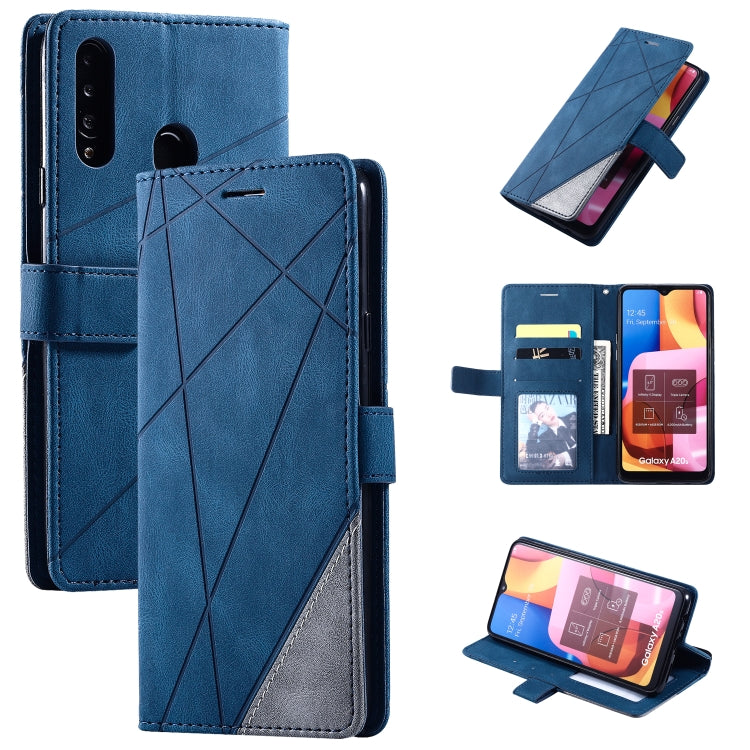 Skin Feel Splicing Horizontal Flip Leather Case with Holder & Card Slots & Wallet & Photo Frame