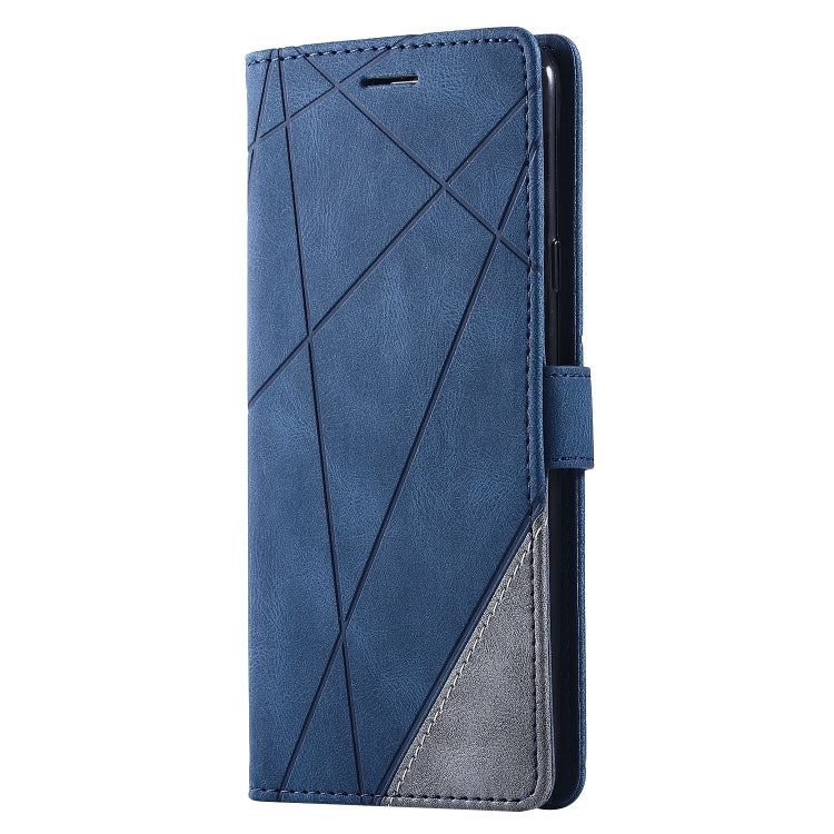 Skin Feel Splicing Horizontal Flip Leather Case with Holder & Card Slots & Wallet & Photo Frame