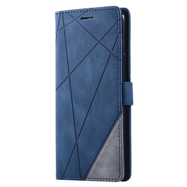 Skin Feel Splicing Horizontal Flip Leather Case with Holder & Card Slots & Wallet & Photo Frame