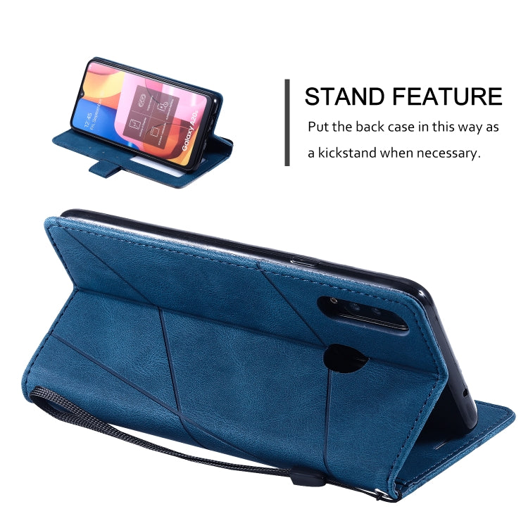 Skin Feel Splicing Horizontal Flip Leather Case with Holder & Card Slots & Wallet & Photo Frame