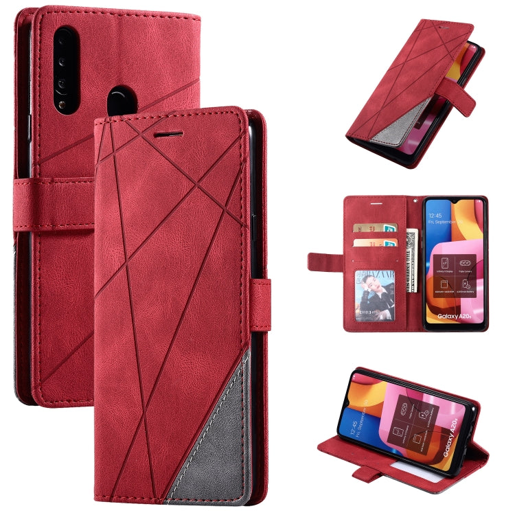 Skin Feel Splicing Horizontal Flip Leather Case with Holder & Card Slots & Wallet & Photo Frame