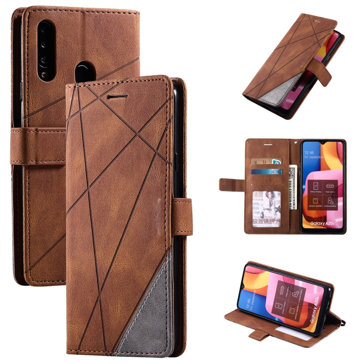 Skin Feel Splicing Horizontal Flip Leather Case with Holder & Card Slots & Wallet & Photo Frame