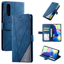Load image into Gallery viewer, Skin Feel Splicing Horizontal Flip Leather Case with Holder &amp; Card Slots &amp; Wallet &amp; Photo Frame