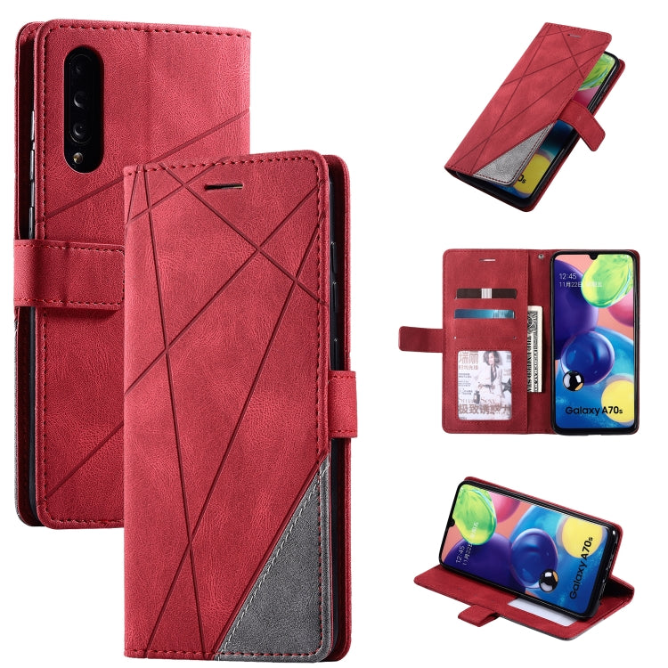 Skin Feel Splicing Horizontal Flip Leather Case with Holder & Card Slots & Wallet & Photo Frame