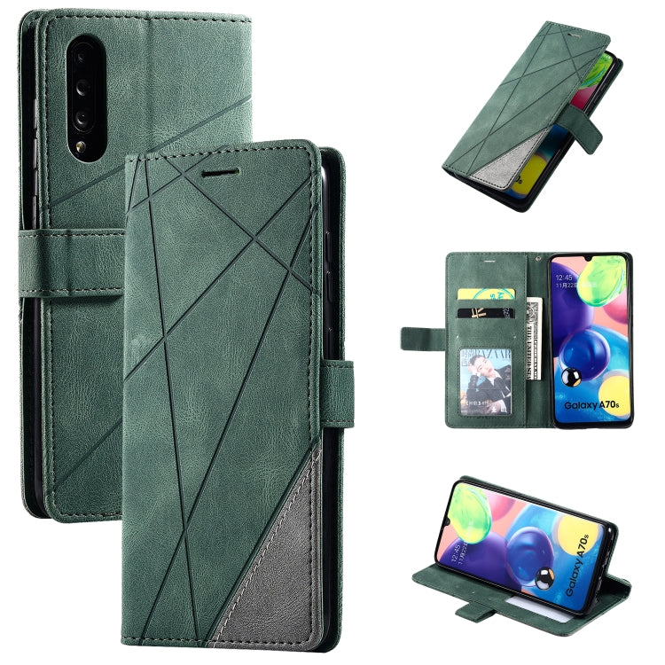 Skin Feel Splicing Horizontal Flip Leather Case with Holder & Card Slots & Wallet & Photo Frame