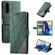 Load image into Gallery viewer, Skin Feel Splicing Horizontal Flip Leather Case with Holder &amp; Card Slots &amp; Wallet &amp; Photo Frame