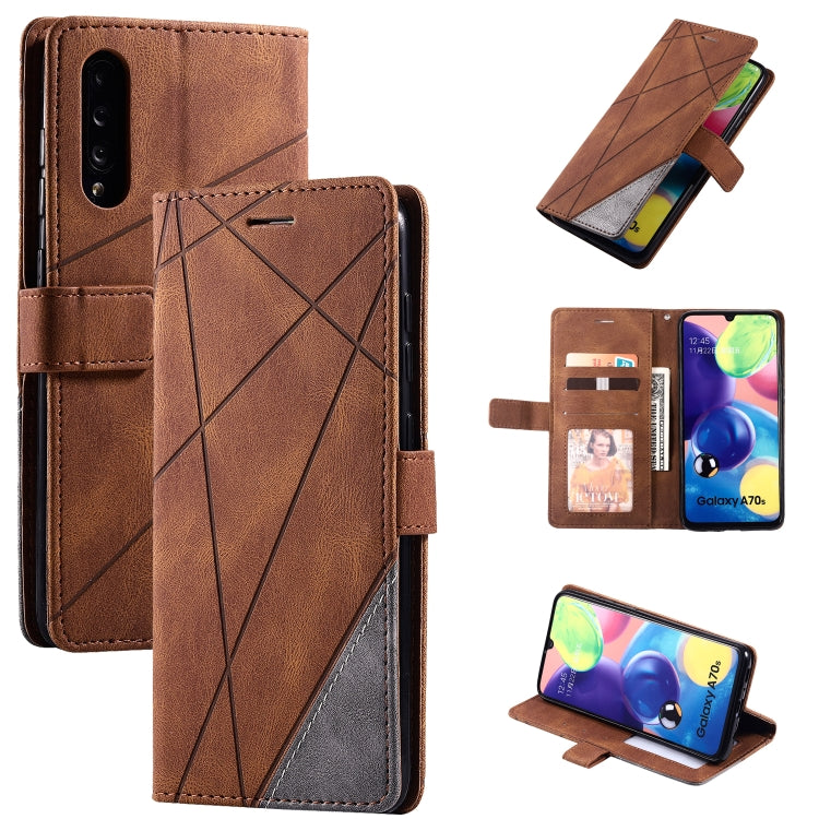Skin Feel Splicing Horizontal Flip Leather Case with Holder & Card Slots & Wallet & Photo Frame
