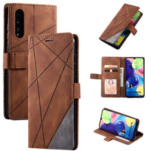 Load image into Gallery viewer, Skin Feel Splicing Horizontal Flip Leather Case with Holder &amp; Card Slots &amp; Wallet &amp; Photo Frame