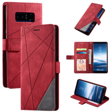 Load image into Gallery viewer, Skin Feel Splicing Horizontal Flip Leather Case with Holder &amp; Card Slots &amp; Wallet &amp; Photo Frame