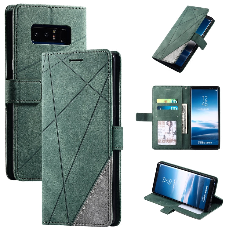 Skin Feel Splicing Horizontal Flip Leather Case with Holder & Card Slots & Wallet & Photo Frame