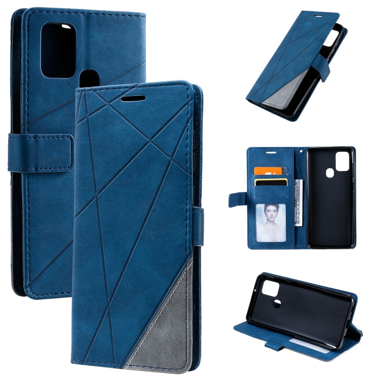 Skin Feel Splicing Horizontal Flip Leather Case with Holder & Card Slots & Wallet & Photo Frame