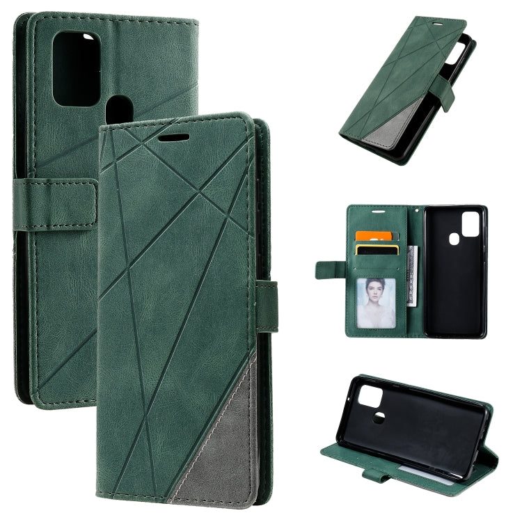 Skin Feel Splicing Horizontal Flip Leather Case with Holder & Card Slots & Wallet & Photo Frame