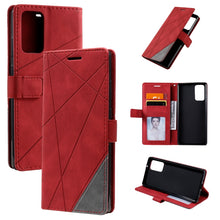 Load image into Gallery viewer, Skin Feel Splicing Horizontal Flip Leather Case with Holder &amp; Card Slots &amp; Wallet &amp; Photo Frame