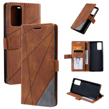 Load image into Gallery viewer, Skin Feel Splicing Horizontal Flip Leather Case with Holder &amp; Card Slots &amp; Wallet &amp; Photo Frame