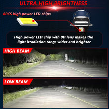 Load image into Gallery viewer, T03 Pair 3 inch Car Bifocal LED Lens Headlight, Left-hand Drive, T03