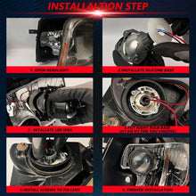 Load image into Gallery viewer, T04 Pair 3 inch Car Bifocal Matrix Light Source LED Lens Headlight, Left-hand Drive, T04