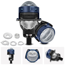 Load image into Gallery viewer, T05 Pair 3 inch Car Bifocal Direct Light Source LED Lens Headlight, Left-hand Drive, T05