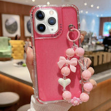 Load image into Gallery viewer, TPU + PC + Glitter Sequins Full Coverage Phone Case with Bracelet, For iPhone 14 Pro, For iPhone 14 Pro Max, For iPhone 6 / 7 / 8 / SE 2020, For iPhone 13 Pro Max, For iPhone 13 Pro, For iPhone 13, For iPhone 12 / 12 Pro, For iPhone 12 Pro Max         ...